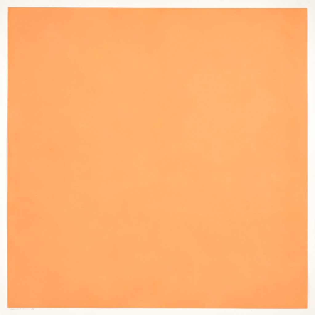 A matte gouache poster painting of a broad conference hall interior with warm amber and cream tones, rows of seating receding toward a distant stage, soft natural light filtering through tall windows, conveying a calm academic atmosphere.